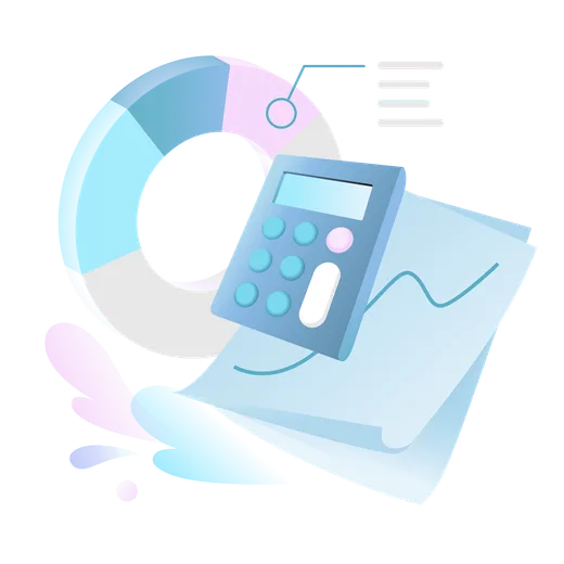 Charts and calculations for business analytics